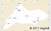 Classic Style Simple Map of Urumqi, single color outside