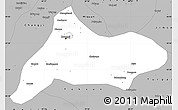 Gray Simple Map of Urumqi