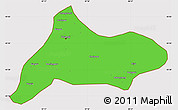 Political Simple Map of Urumqi, cropped outside