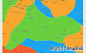 Political Simple Map of Urumqi