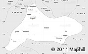 Silver Style Simple Map of Urumqi