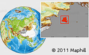 Physical Location Map of Usu, highlighted country, highlighted parent region