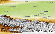 Physical Panoramic Map of Usu