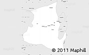 Silver Style Simple Map of Usu