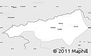 Silver Style Simple Map of Wenquan
