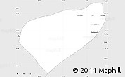 Silver Style Simple Map of Xinhe
