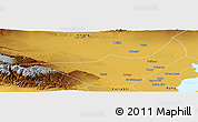 Physical Panoramic Map of Yanqi