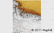 Physical 3D Map of Yecheng