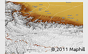 Physical Panoramic Map of Yecheng