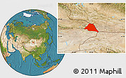 Satellite Location Map of Yiwu