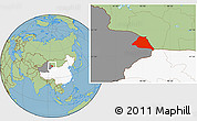 Savanna Style Location Map of Yiwu, highlighted country, highlighted parent region