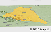 Savanna Style Panoramic Map of Yiwu