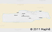 Classic Style 3D Map of Yuli, single color outside