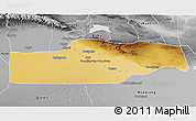 Physical 3D Map of Yuli, desaturated