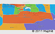 Political 3D Map of Yuli