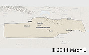 Shaded Relief 3D Map of Yuli, lighten