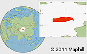 Savanna Style Location Map of Yuli, highlighted parent region