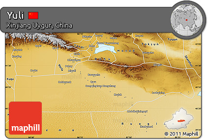 Physical Map of Yuli