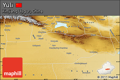 Physical Map of Yuli