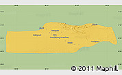 Savanna Style Map of Yuli, single color outside