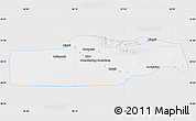 Silver Style Map of Yuli, single color outside