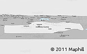 Gray Panoramic Map of Yuli