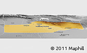 Physical Panoramic Map of Yuli, desaturated
