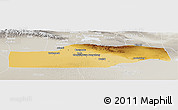 Physical Panoramic Map of Yuli, lighten, semi-desaturated
