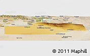 Physical Panoramic Map of Yuli, satellite outside