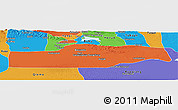 Political Panoramic Map of Yuli