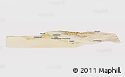 Satellite Panoramic Map of Yuli, cropped outside