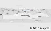 Silver Style Panoramic Map of Yuli
