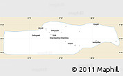Classic Style Simple Map of Yuli, single color outside