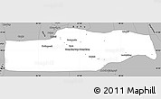 Gray Simple Map of Yuli