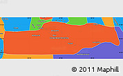 Political Simple Map of Yuli