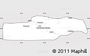 Silver Style Simple Map of Yuli, cropped outside