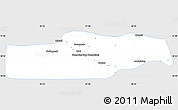 Silver Style Simple Map of Yuli, single color outside