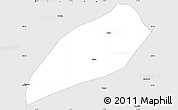 Silver Style Simple Map of Zepu