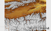 Physical Map of Zhaosu