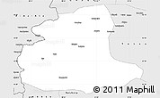 Silver Style Simple Map of Zhaosu