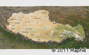 Satellite 3D Map of Xizang Zizhiqu (Tibet), darken