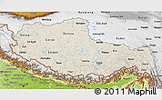 Shaded Relief 3D Map of Xizang Zizhiqu (Tibet), physical outside