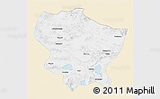 Classic Style 3D Map of Amdo, single color outside