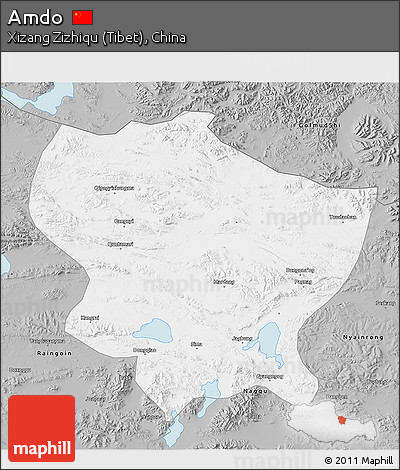 Gray 3D Map of Amdo