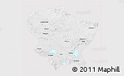 Physical 3D Map of Amdo, cropped outside