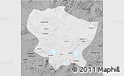 Physical 3D Map of Amdo, darken, desaturated