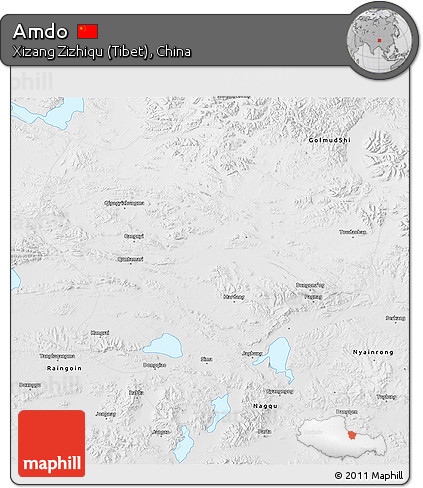 Physical 3D Map of Amdo
