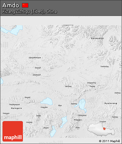 Physical 3D Map of Amdo