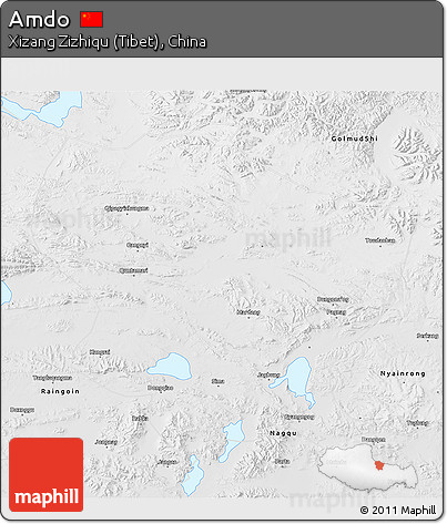 Physical 3D Map of Amdo
