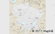 Physical 3D Map of Amdo, shaded relief outside